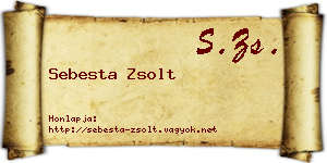 Sebesta Zsolt névjegykártya