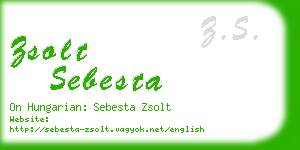 zsolt sebesta business card